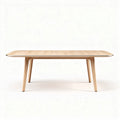 Wooden dining table with a natural finish suitable for modern interiors 180 x 90 x 75cm